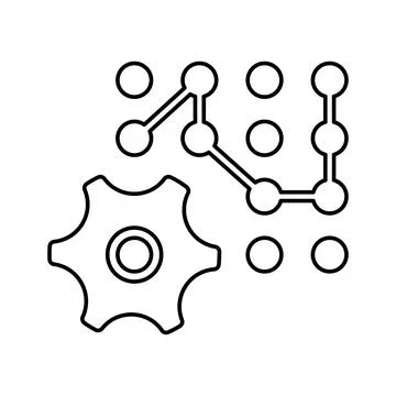 Complexity, framework, system icon. Illustrazione stock