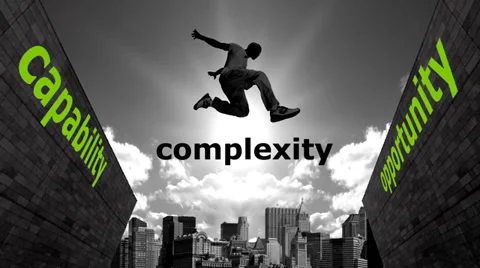 Complexity Gap Animation Video stock 35595666