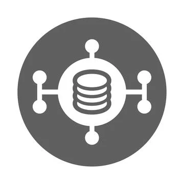 Complexity, massive, big data icon. Gray vector graphics. Stock Illustration