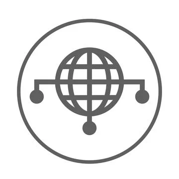 Complexity, network, big data icon. Gray vector graphics. 스톡 일러스트