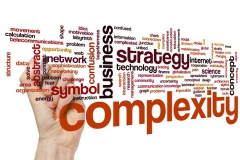 Complexity word cloud 写真素材