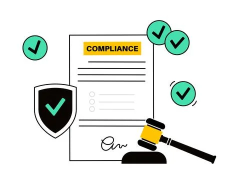 Compliance document checklist イラスト素材