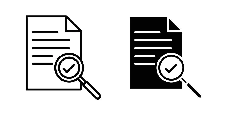 Compliance document icon design. Simple Vector illustrations.. Stockillustratie