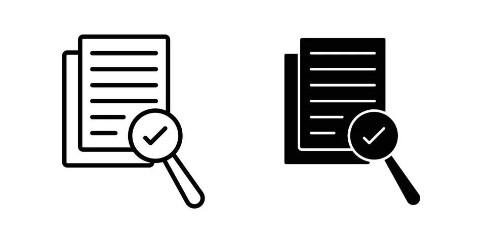 Compliance document icon set. Vector EPS 10 Stock Illustration