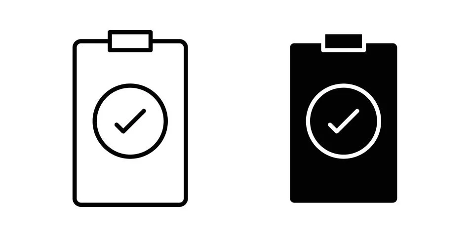 Compliance document icon vector, symbol, logo illustrations Stock Illustration