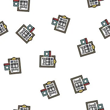 Compliance drug test vector seamless pattern Stockillustratie