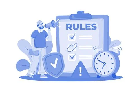 Compliance Engineer Illustration concept on white background Stock Illustration