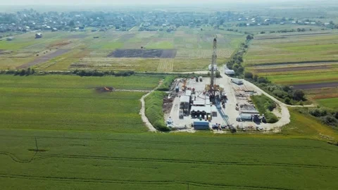 Compliance with environmental standards. View from above. Large settlement 動画素材 219954312