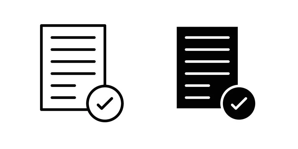Compliance icon for design projects and web UI Stock Illustration