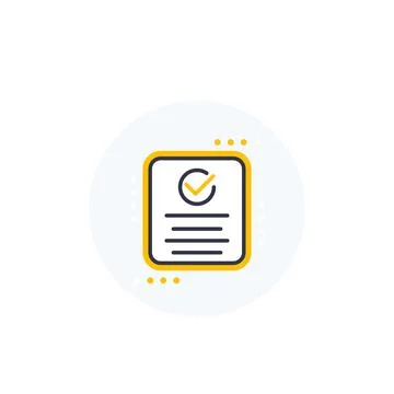Compliance icon on white Stock Illustration
