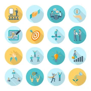 Compliance Icons Flat Illustrazione stock