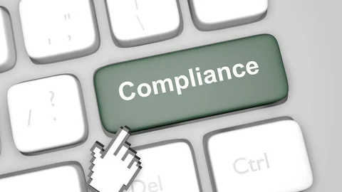 Compliance keyboard key animation Stock Footage 86741900