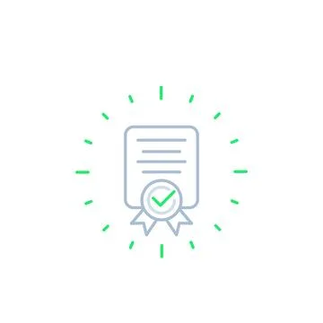 Compliance line icon Ilustração Stock
