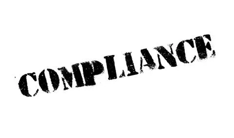 Compliance rubber stamp Stock Illustration