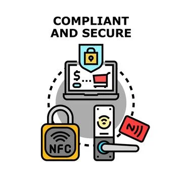 Compliant and secure digital security and access control 스톡 일러스트