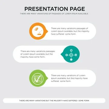 Compliant, employee benefits, fireproof presentation design template in orang Stock Illustration