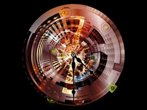 The Complicated Clockwork 스톡 일러스트