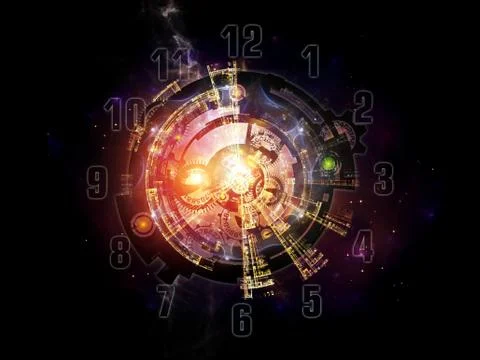 The Complicated Clockwork Illustrazione stock