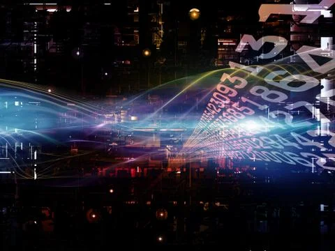 The Complicated Digital Network Stock Illustration