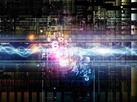 The Complicated Digital Network Stock Illustration