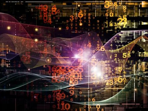 The Complicated Digital Network Stock Illustration