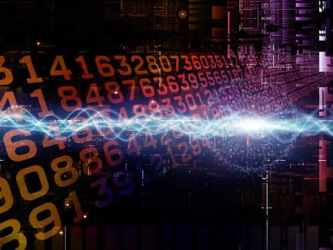 The Complicated Digital Network Stock Illustration