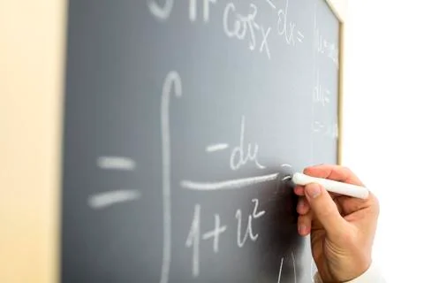 Complicated mathematical equation Stock Photos
