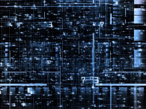 Complicated Network Illustrazione stock