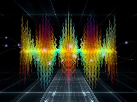 The Complicated Oscillation Illustrazione stock