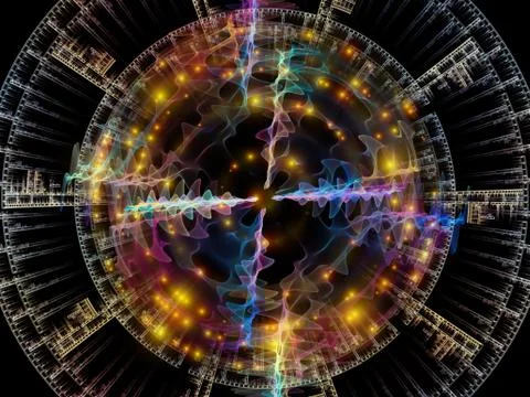 The Complicated Radial Oscillation Stock Illustration