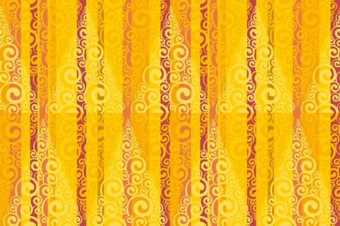 Complicated swirl and stripes pattern. Stockillustratie