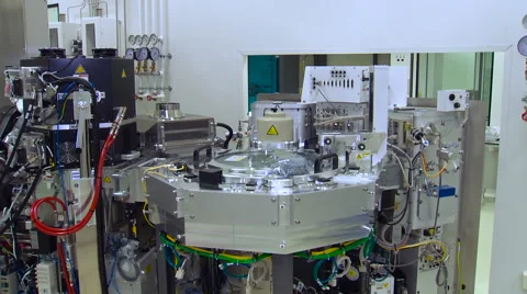 Complicated Technical Equipment in Laboratory Close up Stock Footage 67456904