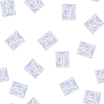 Complications or pneumonia glyph vector seamless pattern Stock Illustration