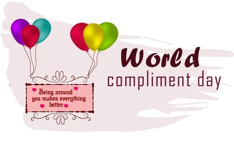 Compliment for dear friend Stock Illustration
