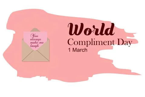 Compliment you always make me laugh Stock Illustration