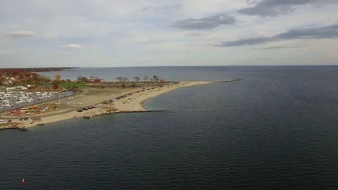 Compo Beach, Westport, CT Stock Footage 73783914