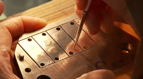 Component cleaning Stock Footage 25535789