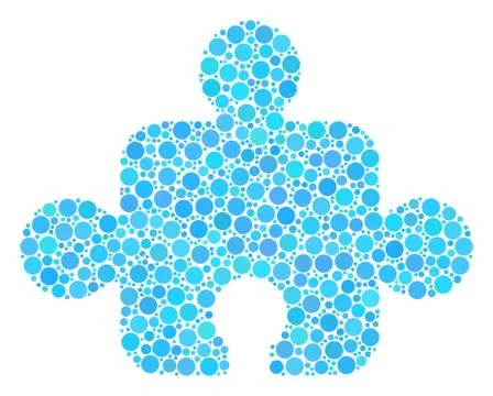 Component Collage of Dots Stock Illustration