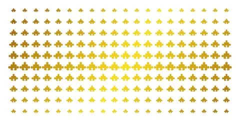 Component Gold Halftone Effect Stock Illustration