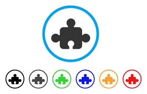 Component Rounded Icon 스톡 일러스트