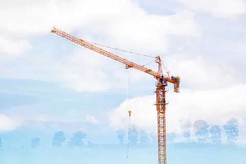 The component of tower cranes there is much consistent importance for safet.. Stock Photos