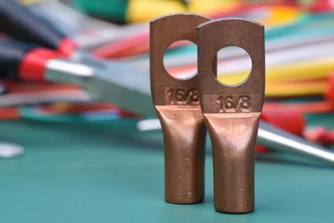 Component to used in electrical installations Stock Photos