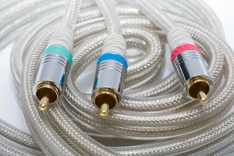 Component video cable Foto stock