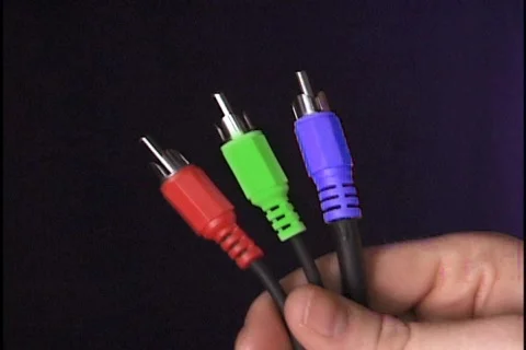 Component Video Cables Stock Footage 297192