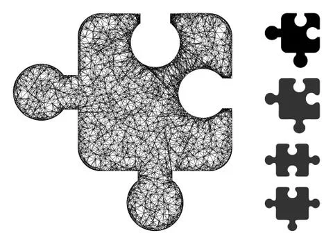 Component Web Vector Mesh Illustration Stock Illustration