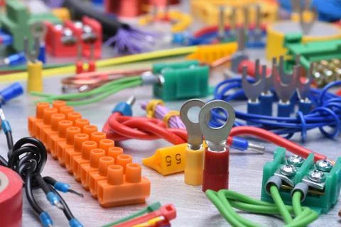 Components and accessories for use in electrical installations Stock-Fotos