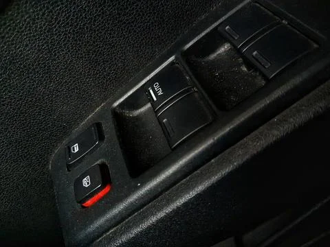 Components of a car, which is on the right side of the car door, namely the h Stock-Fotos