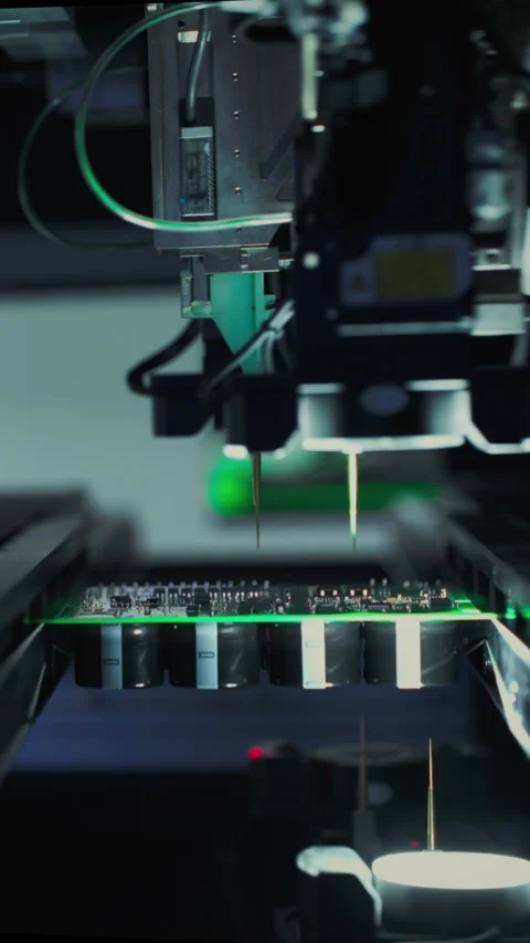Components on circuit board. Graphics processing unit, GPU processor. Artificial Stock Footage 319213398