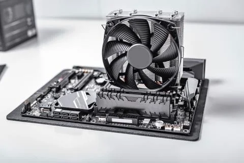 Components of the computer at the time of assembly of the PC. Foto stock