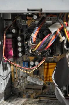 The components of a personal computer 스톡 사진